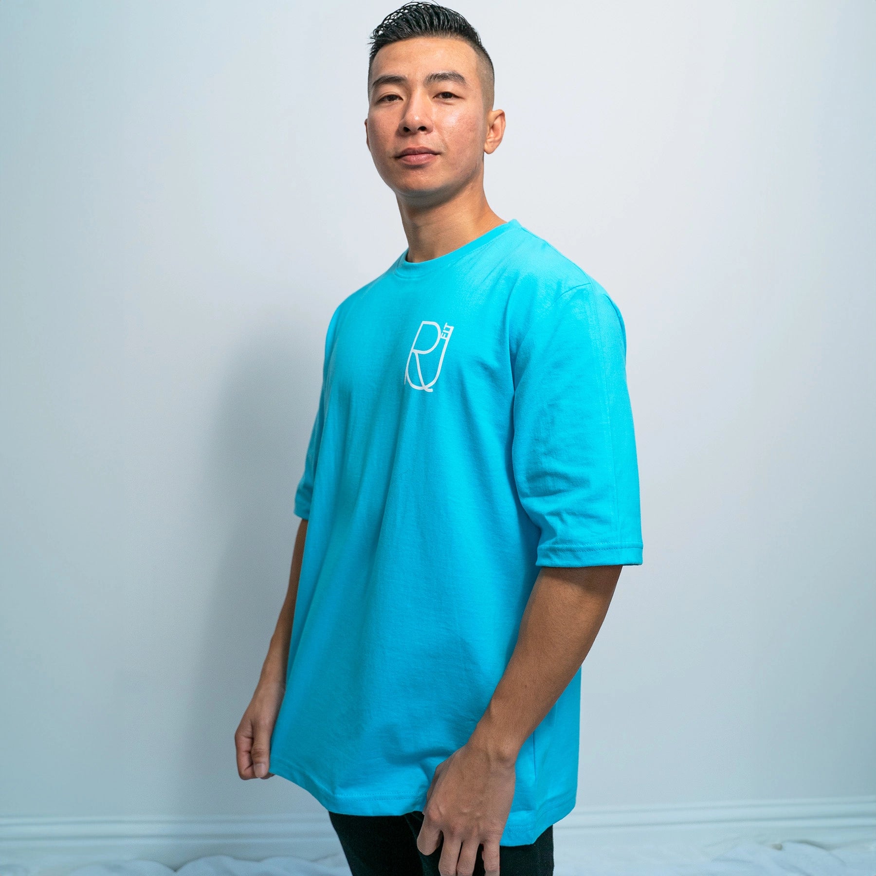 Signature Blue Oversized T-shirt | Rise Up Fit