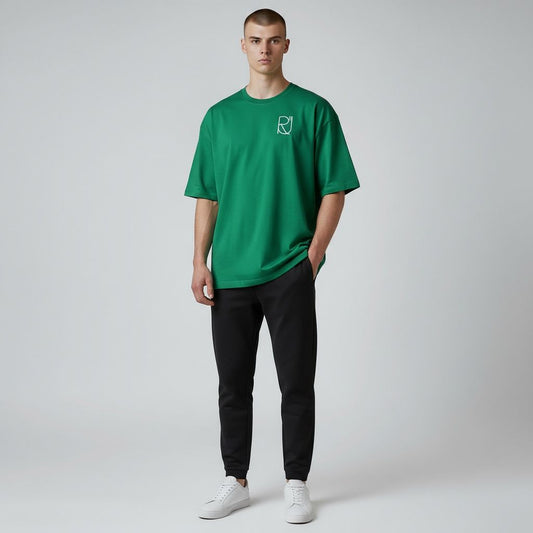Signature Green Oversized Tee